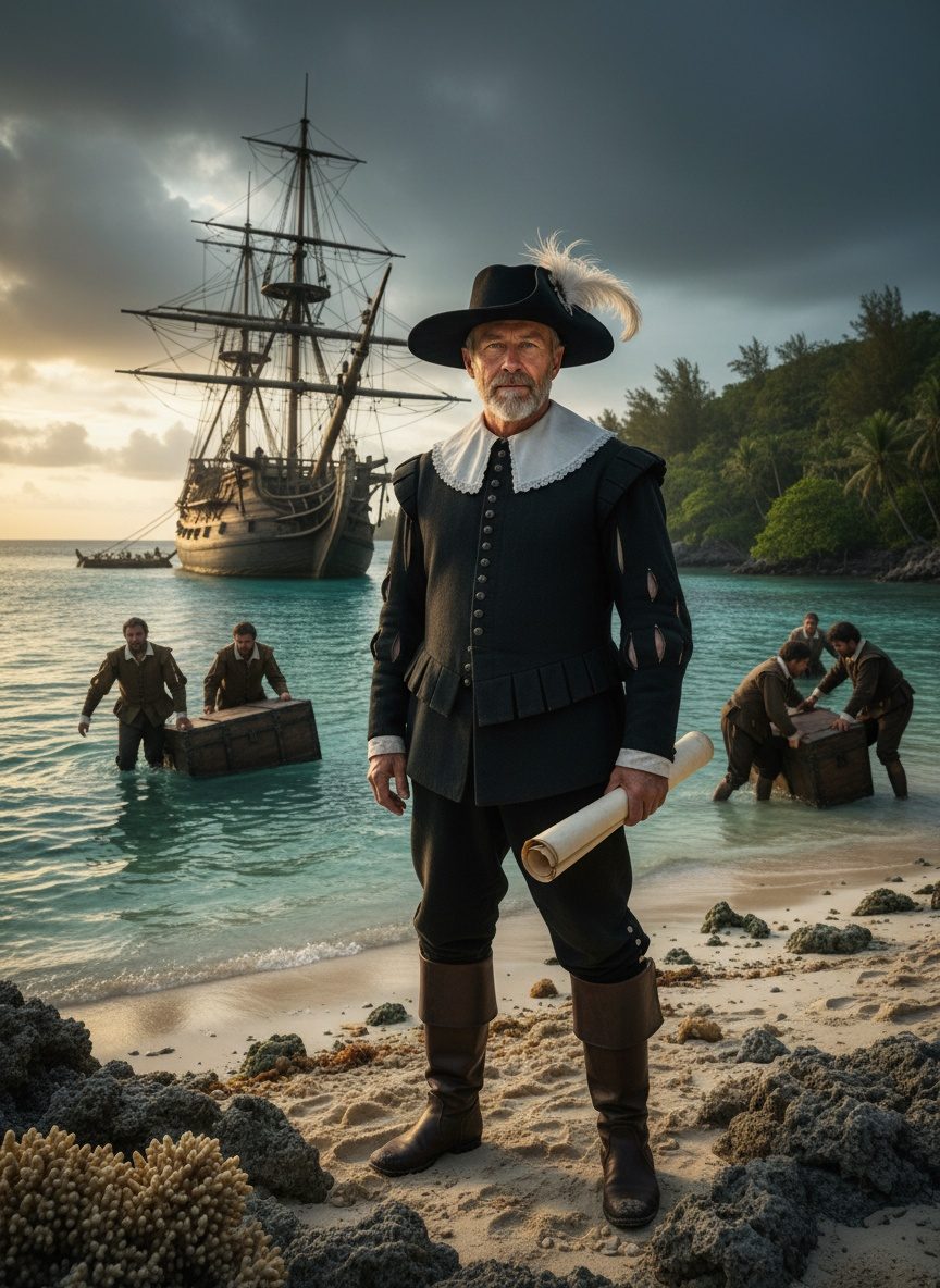 When George Somers Wrecked His Ship and Built Bermuda, 1609