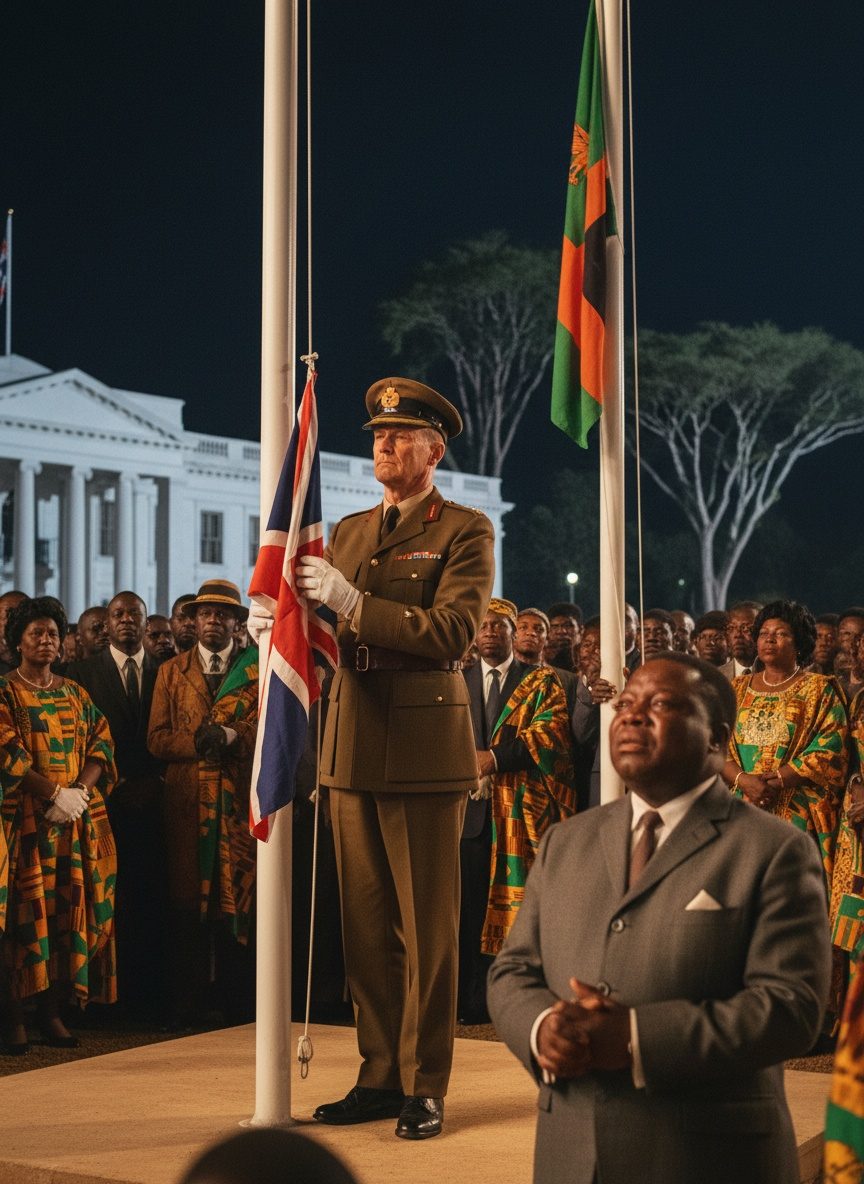When Kenneth Kaunda Wept as Britain Lowered Its Last Flag