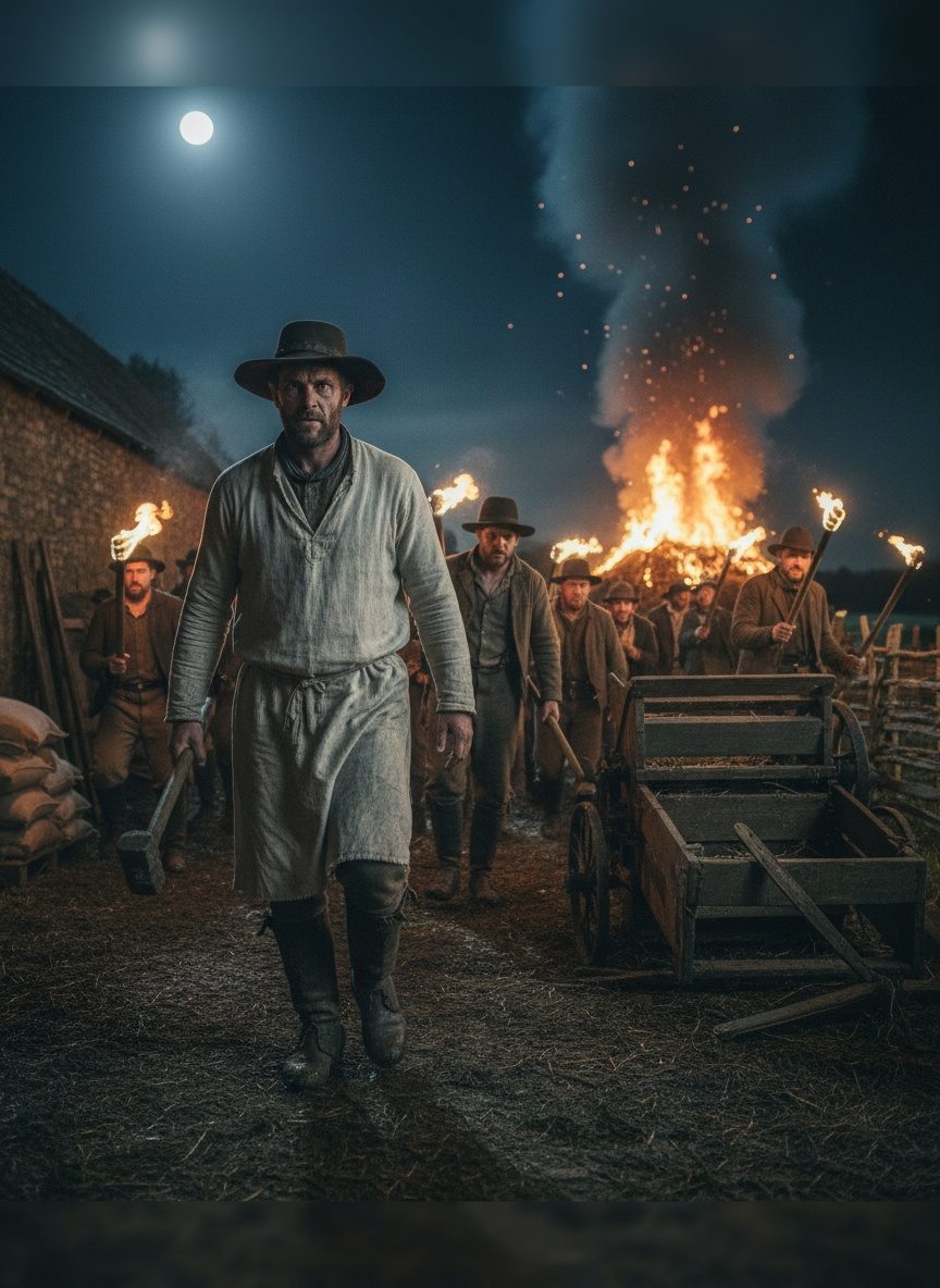 When the Swing Rioters Burned the Threshing Machines in 1830